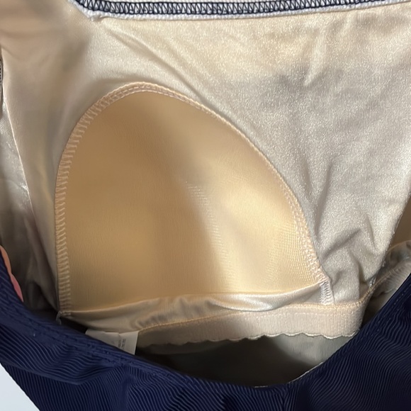 Navy Swimsuit with white trim - Picture 4 of 9